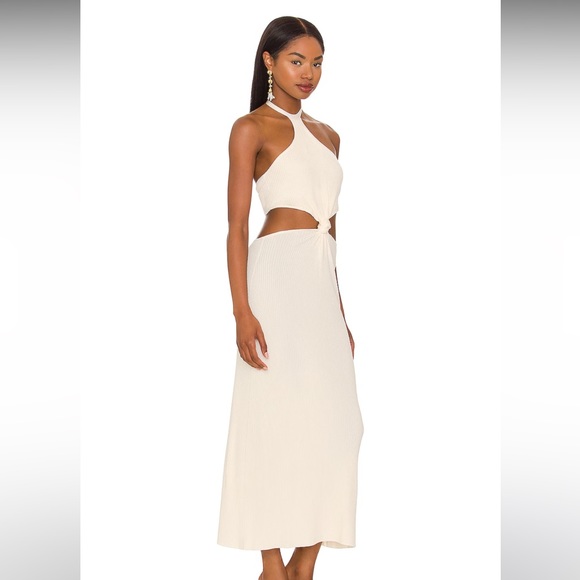 Cult Gaia Cameron Dress in Cream - Picture 2 of 5